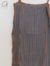 BASERANGE Sling Dress Portugal BAS-DRSKS-LC-SP25-HH BAYON GREY(YELLOW)